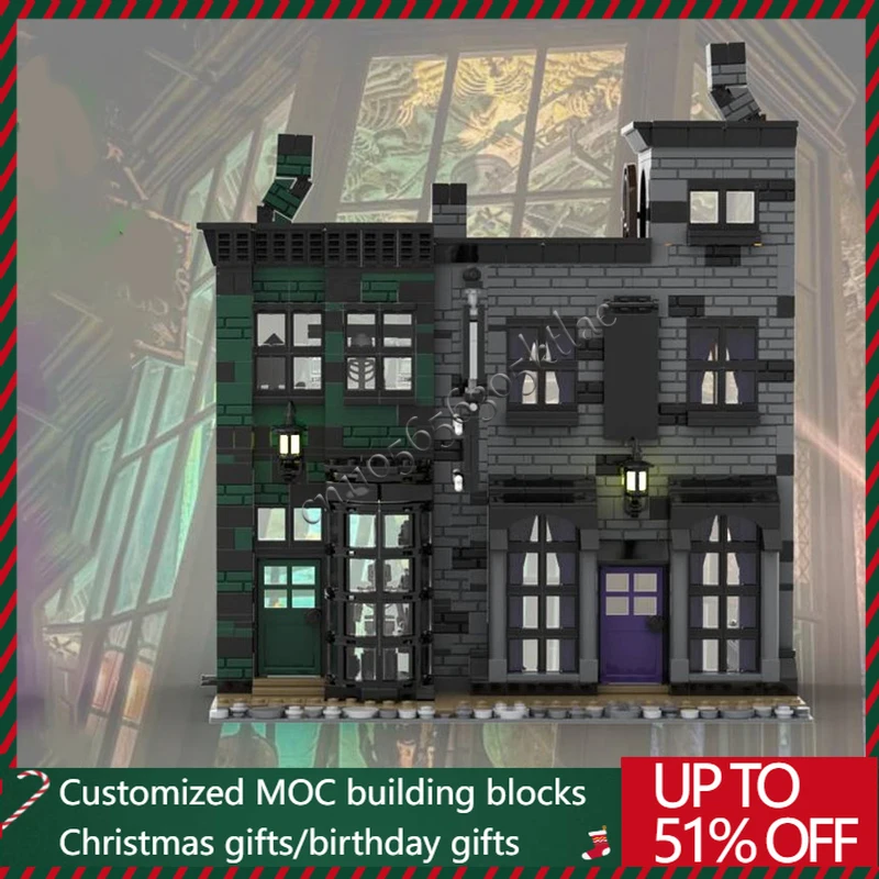 

1124 PCS MOC Creative Attic Shop Construction Mysterious Exquisite MOC Model Building Brick Diy Foundation Puzzle kid Toy Gifts