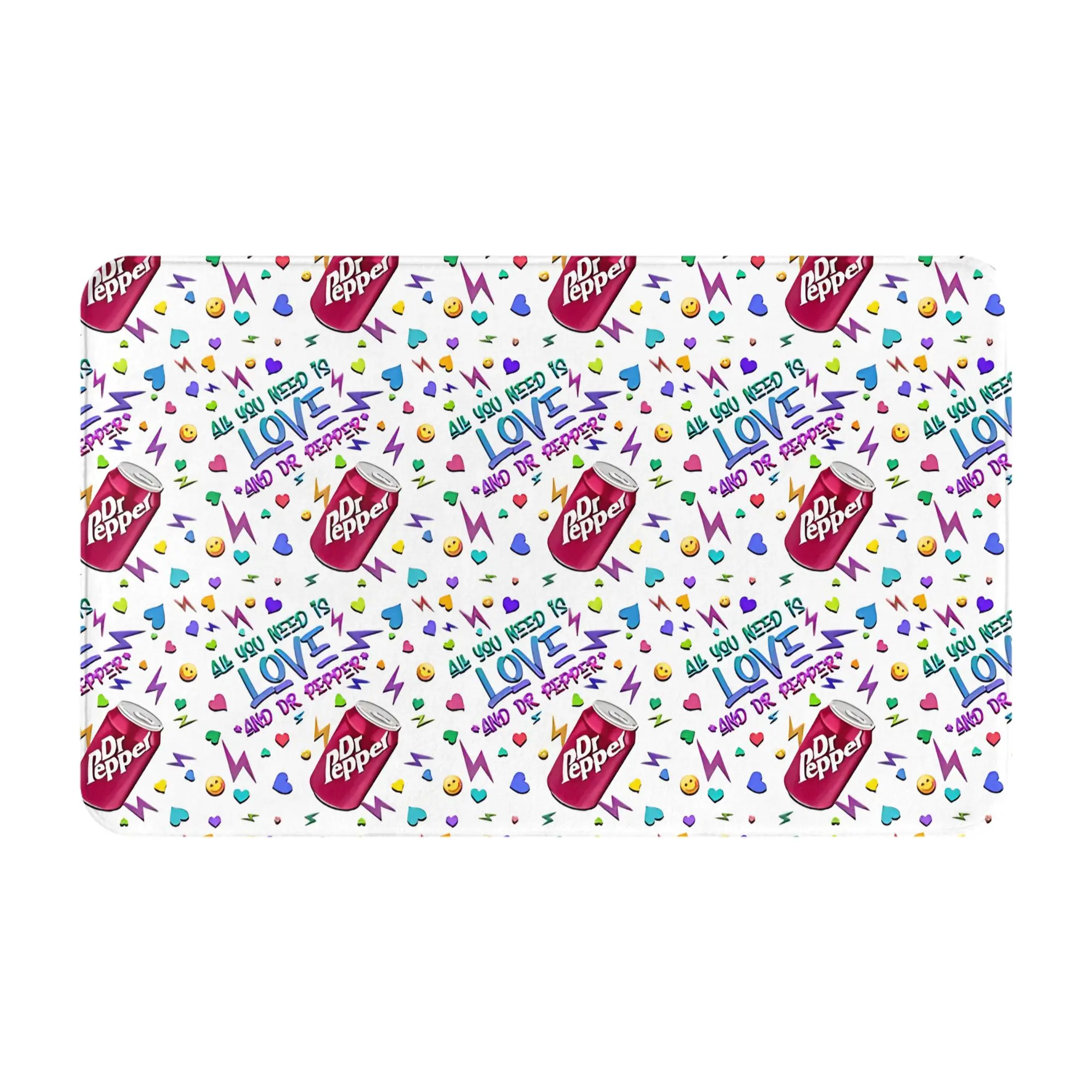 All You Need Is Love And Dr Decorations Bath Mat Dr.Pepper Doormat Living Room Carpet Entrance Door Rug Home Decor