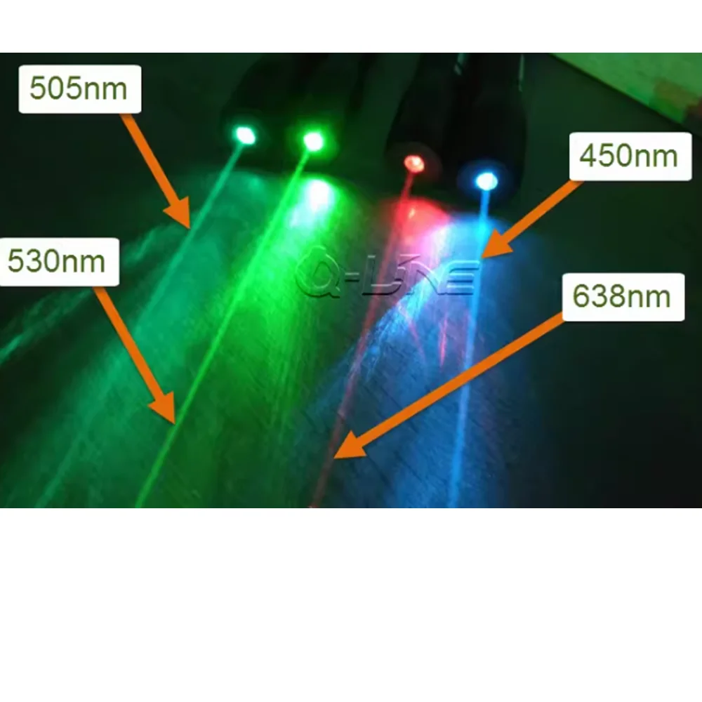 660nm/638nm/520nm/505nm/488nm/450nm/405nm Coaxial Adjustable Stainless Steel Indicator Module