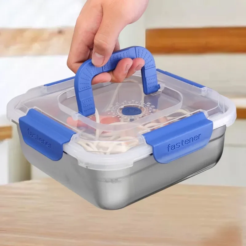 Thickened Fresh-Keeping Sealed Box, Leak-Proof, Suitable for Microwave and Induction Cooker, Portable Compartments