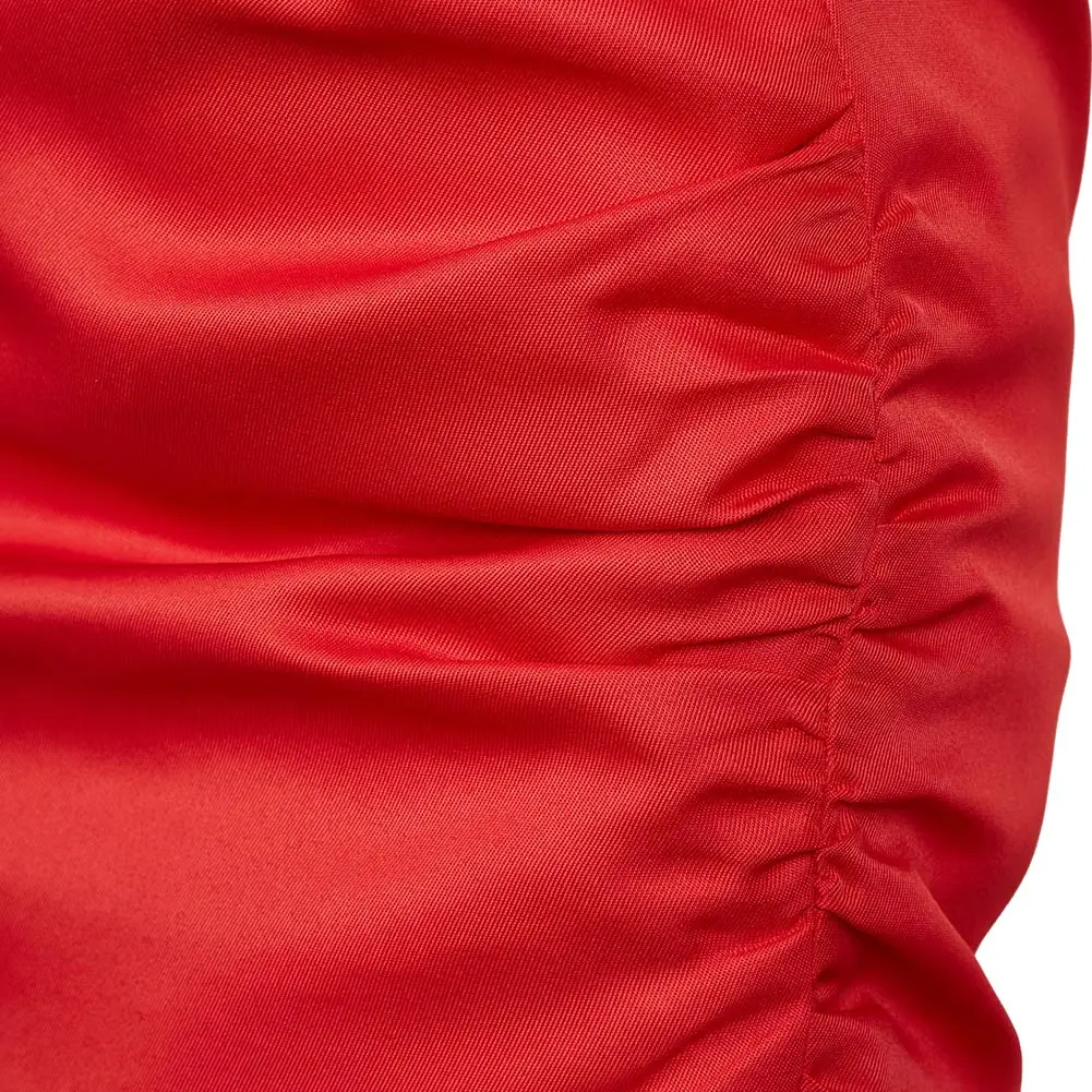 엘리자베스 코스프레 빈티지 섹시 로우 넥 레드 쇼트 원피스, 2024 영화 실체 코스튬 변장, 성인 여성 의상, 판타지