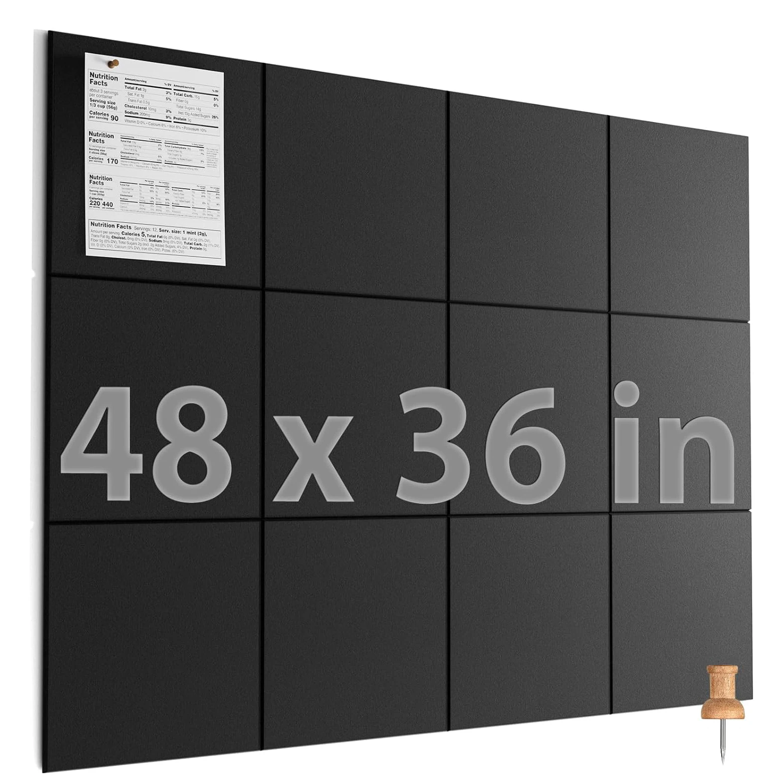 12Pcs MaxGear Large Cork Board for Wall 47