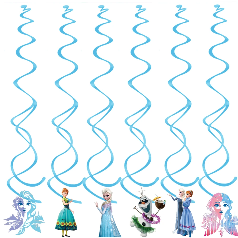 Disney Frozen Birthday Party Decorations Balloon Elsa Happy Birthday Banner Backdrop Disposable Tableware Supplies For Girl Gift