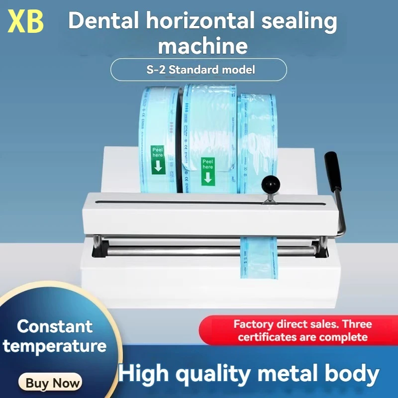 220VDental Oral Sterilization Bag Sealing Machine Metal Body Medical Clinic Medical Packaging Disinfection Bag Sealing