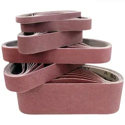 20Pcs/set 10x330/13x457/15x452/20X520mm Sanding Belts Grit 40-1000 Abrasive Screen Band for Wood Soft Metal Grinding Polishing