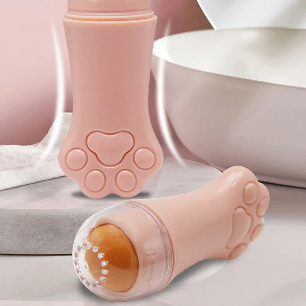 1 قطعة عصا امتصاص الزيت الحجر البركاني زيت الوجه التحكم الأسطوانة المحمولة ماكياج اللمس متابعة الكرتون لطيف القط تصميم العناية بالبشرة