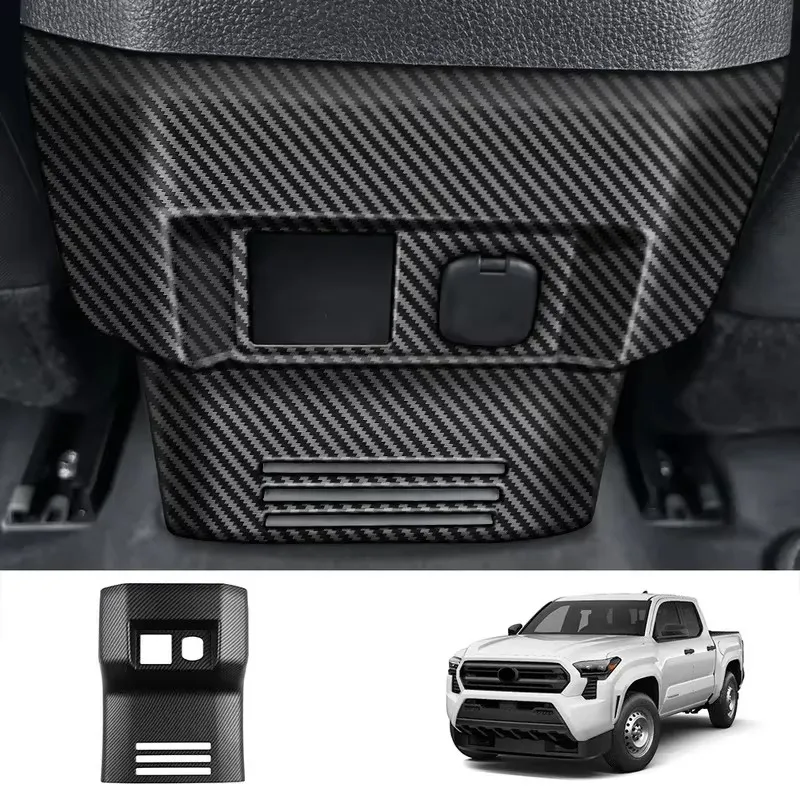 

Car Rear Air Conditioner Vent Outlet Frame Anti-Kick Panel Cover Trim For Toyota TACOMA 2024 Replacement Parts Accessories