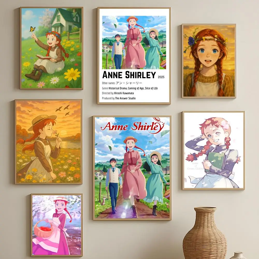 literary character Anne Shirley Poster HD Self-Adhesive Waterproof Wall Art Easy to Apply Multi-Scene Decor