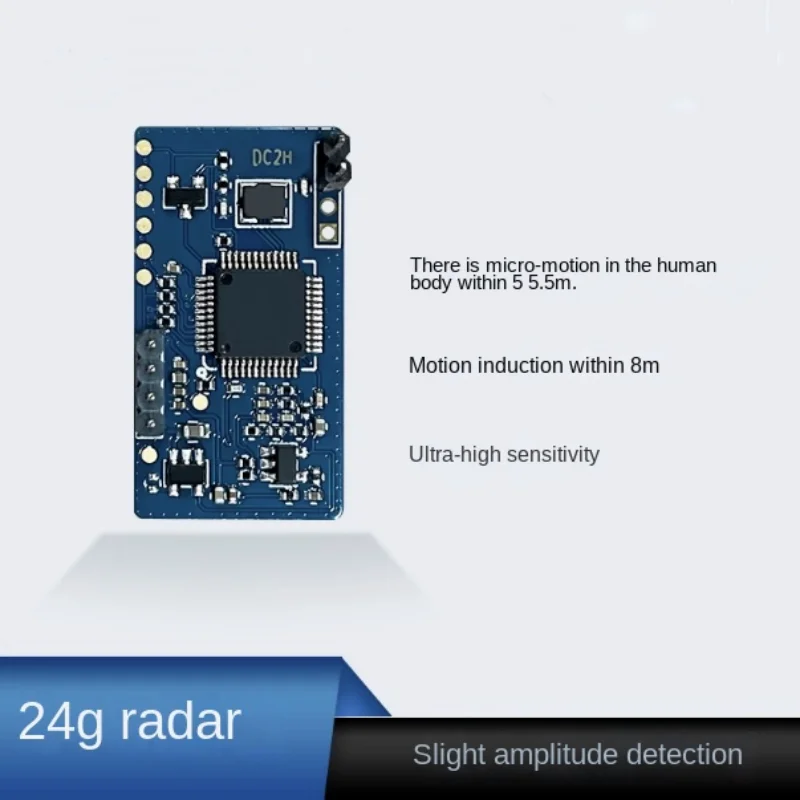 24G radar module FMCW ranging human presence sensing millimeter wave radar serial communication module