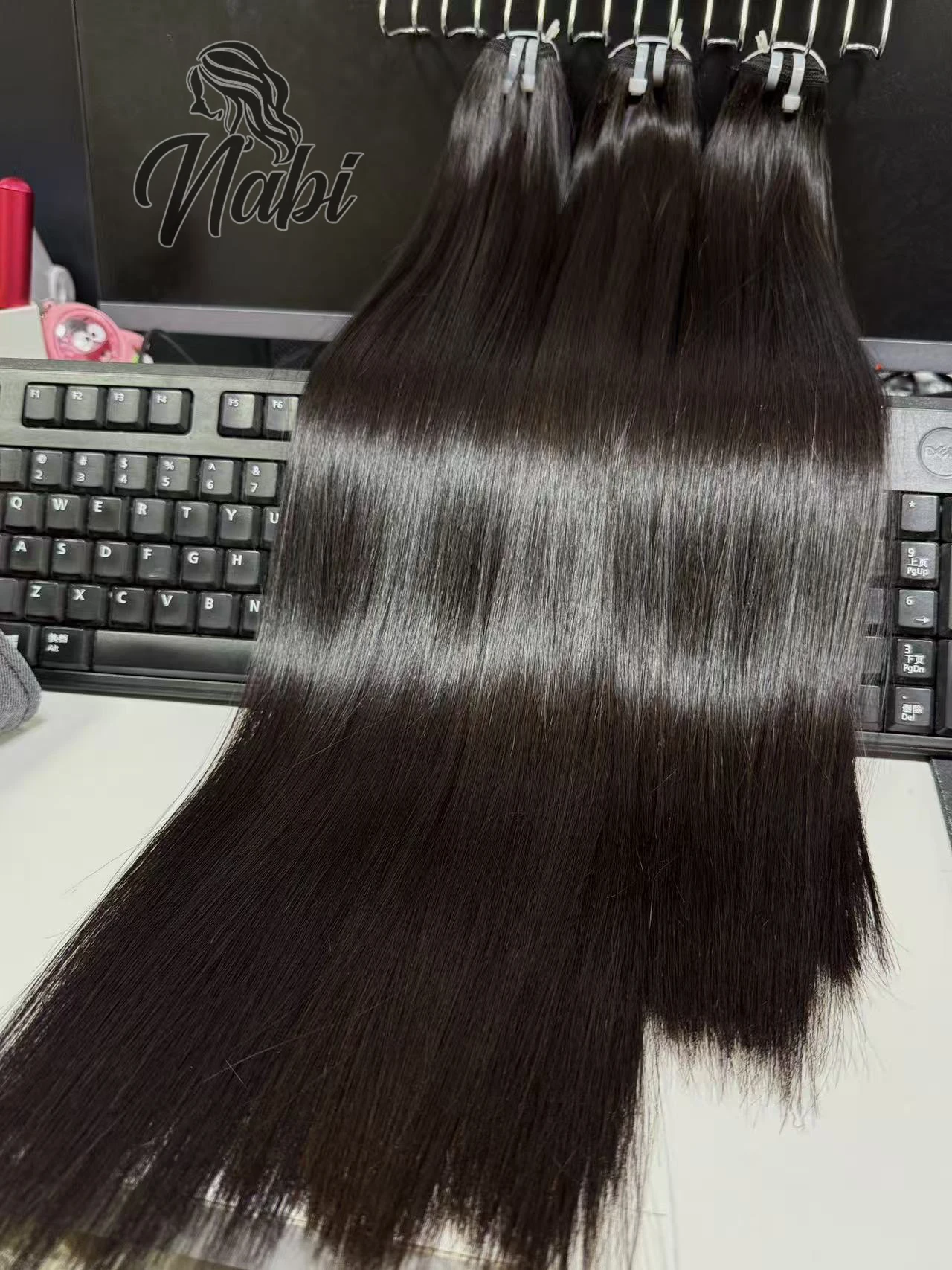 

Nabi 18A Raw Vietnamese Human Hair Bundle Silky Straight Human Hair Weaving Bundles 6-30 inch Sew-in Wigs For Black Women