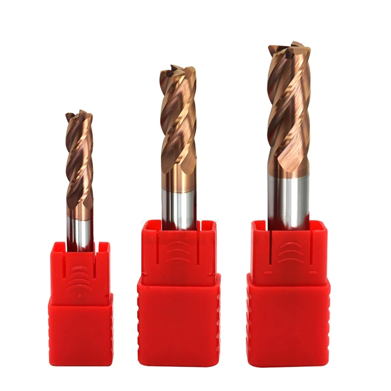 Milling Cutter Alloy Coating Tungsten Steel Cutting Tool Maching steel Carbide End Kit Top CNC Router Bits Corner Roughing HRC55