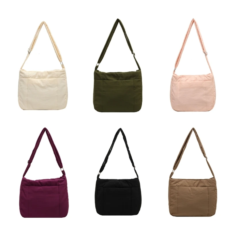 Bolsa ombro casual para mulheres, bolsa crossbody com alça ajustável, bolsa ombro leve casual