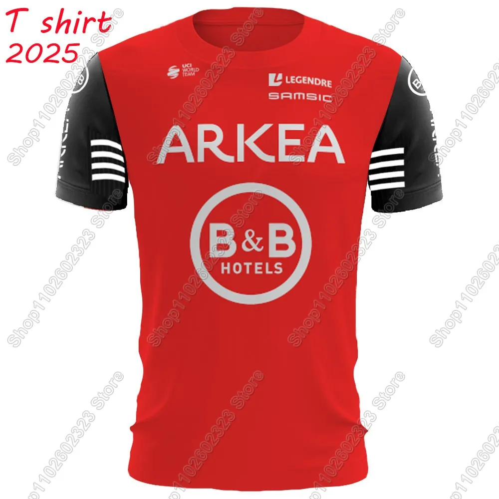 

Футболка Arkea Samsic 2025 BB Hôtel, велосипедный трикотаж, топы для бега на открытом воздухе, трикотаж для фитнеса, спортивная одежда, одежда для бега MTB