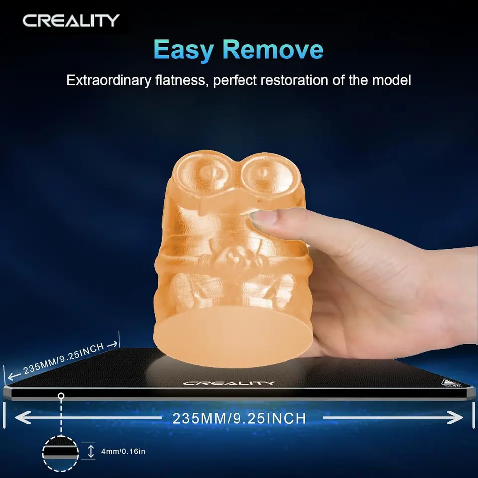 Creality-Ender 3強化ガラスベッド,3Dプリンター用の耐久性のある