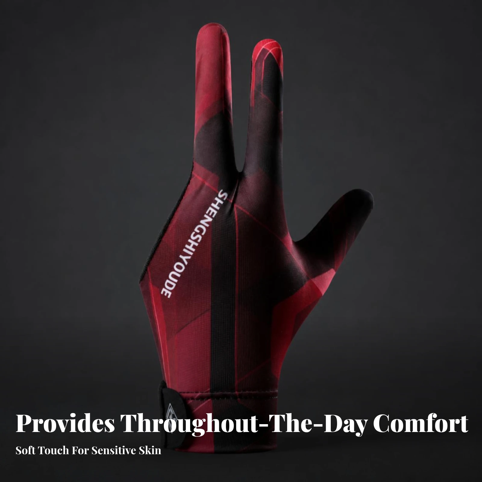 

Left Hand Pool Glove Sports Accessory Compression Material Anti-Slip Left-Hand Billiards Glove Close-Fitting