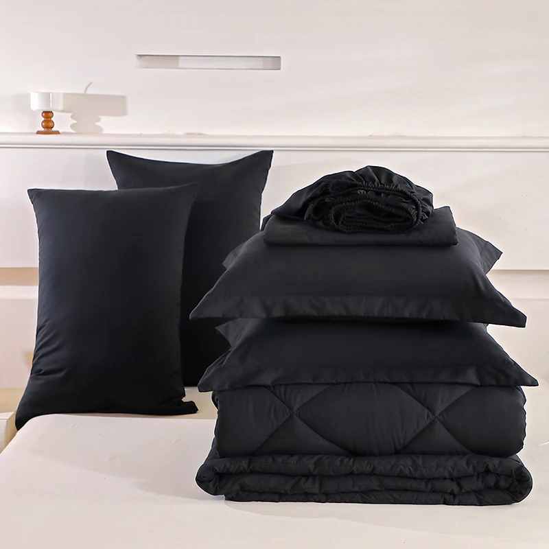 

7-компонентный наматрасник, одеяло и наволочки, комплект постельного белья премиум-класса для комфорта и релаксации