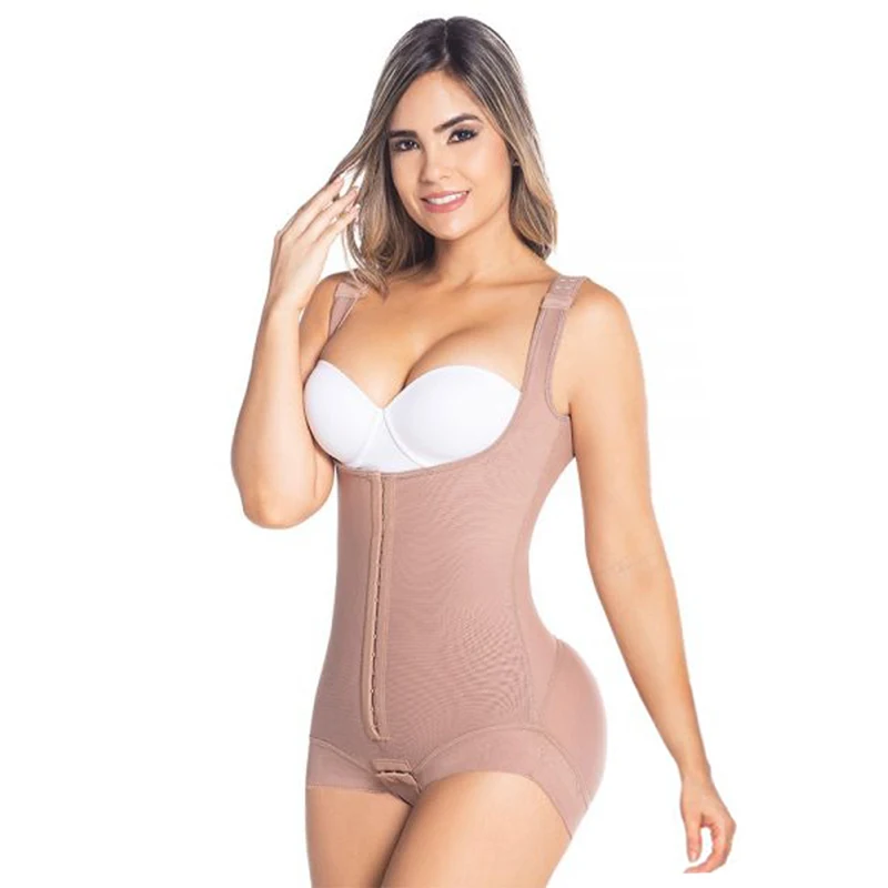 Fajas Colombia Double Abdominal Reinforcement Continuous Three-row Fastening For Improved Handling And Fit Soft Stemless Cups