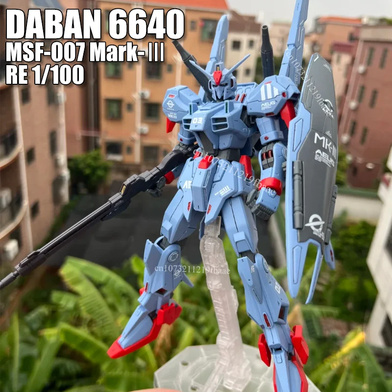 

В наличии DABAN 6640 MK3 MSF-007 RE 1/100 Игрушки MSF-007 Mark-Ⅲ Набор для сборки модели, фигурки, пластиковый робот, подарок