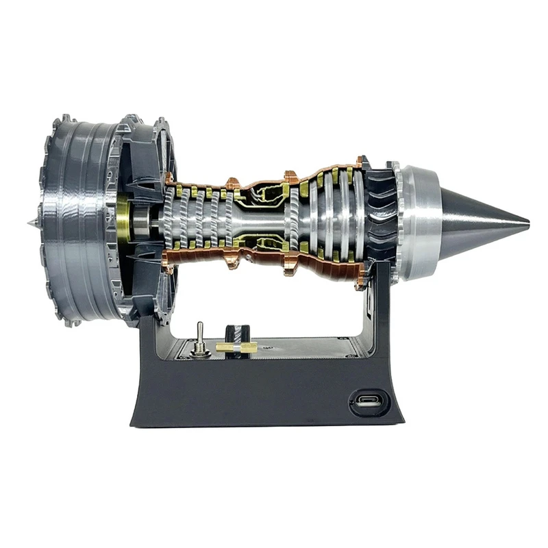 

TR900 Turbofan Engine Model 25CM Aircraft Engine Kit Turbojet Engine Model Adult Gift Mechanical Science Education Toy