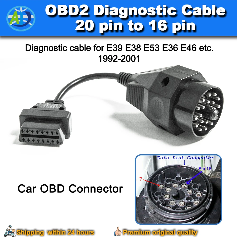 20Pin Obd Cable For…