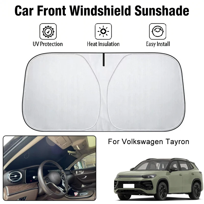

Car Front Windshield Sunshade Cover For Volkswagen Tayron UV Block Heat Insulation Auto Interior Sun Protection Accessorie