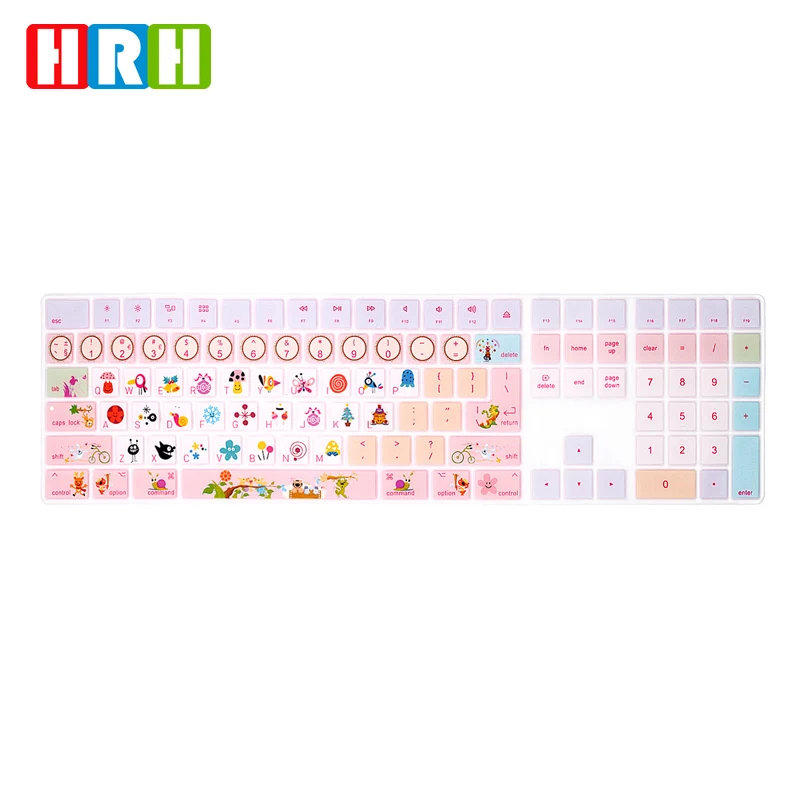 

HRH Stylish Design US/EU Keyboard Skin Cover for Apple Magic Keyboard with Numeric Keypad A1843 MQ052LL/A Released in 2017