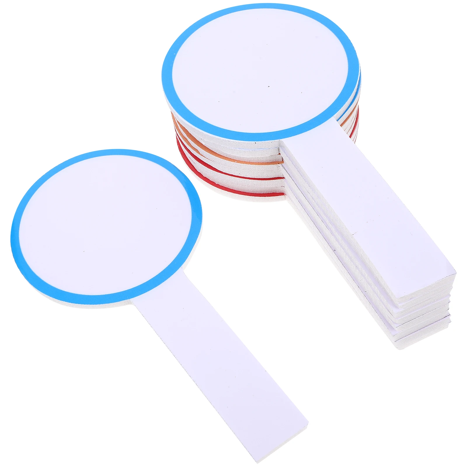 

20 Pcs Mini Whiteboards Handheld Erasable Writing Boards Dry Erase Paddles Kids Classroom Student Voting Auction Score Mixed