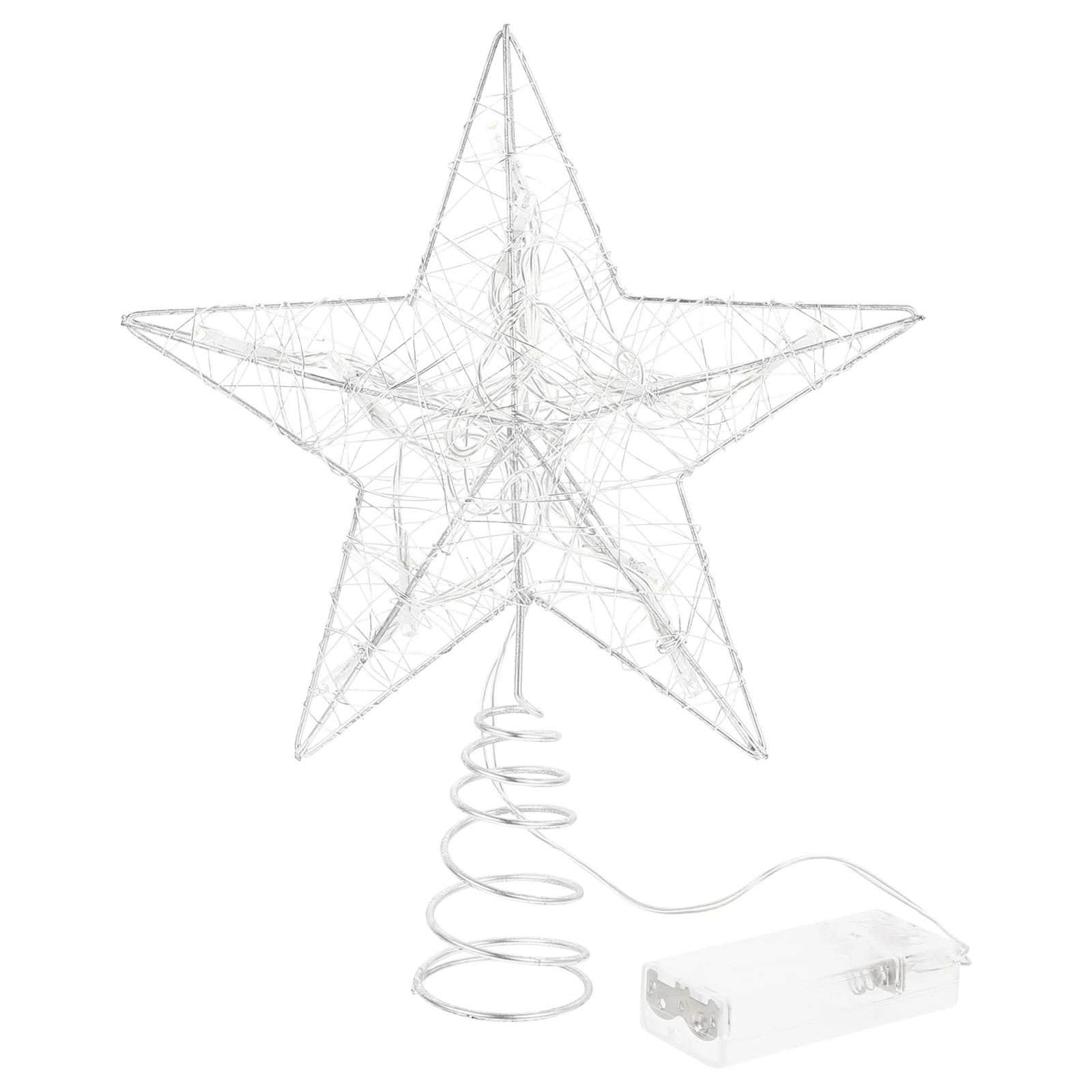 

1Pcs LED Christmas Tree Topper Luminous Star Elegant Xmas Treetop Decor for Holiday Party Home Decoration Luminous Tree Topper