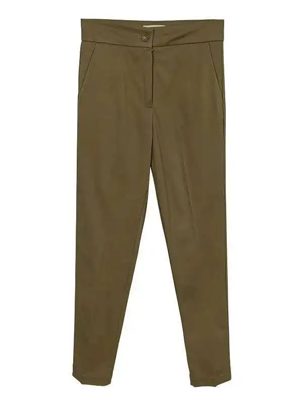 النسخة الكورية الجديدة عالية الخصر التفاف الورك بلون سليم سراويل تقليدية النساء فتاة حار موضة تنوعا أقدام صغيرة السراويل 6FM4