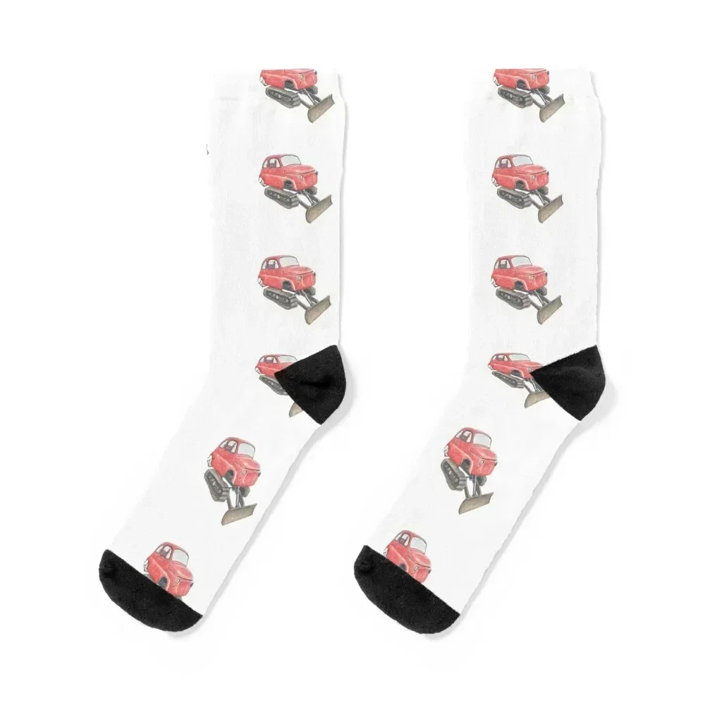 

Snow Plow Socks hockey ankle luxe christmas stocking Women Socks Men's