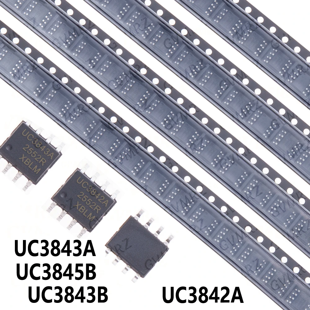 10pcs UC3842A UC3843A UC3843B UC3844 UC3845B UC3842 UC3843 UC3844 UC3845 SOP SOP8 SOP-8 current-controlled pulse width modulator