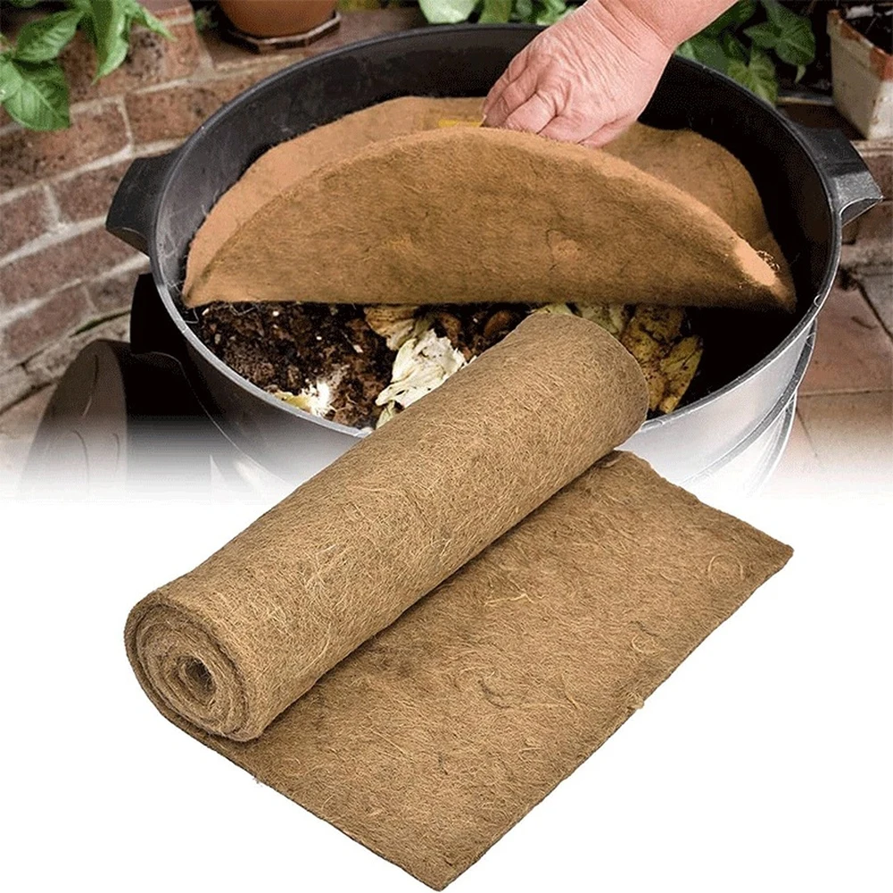 

Coco Coir Liner Natural Coconut Liners 60x60cm Mat For Planters Flower Basket Household Garden Decoration Pet Pad Reptile Carpet