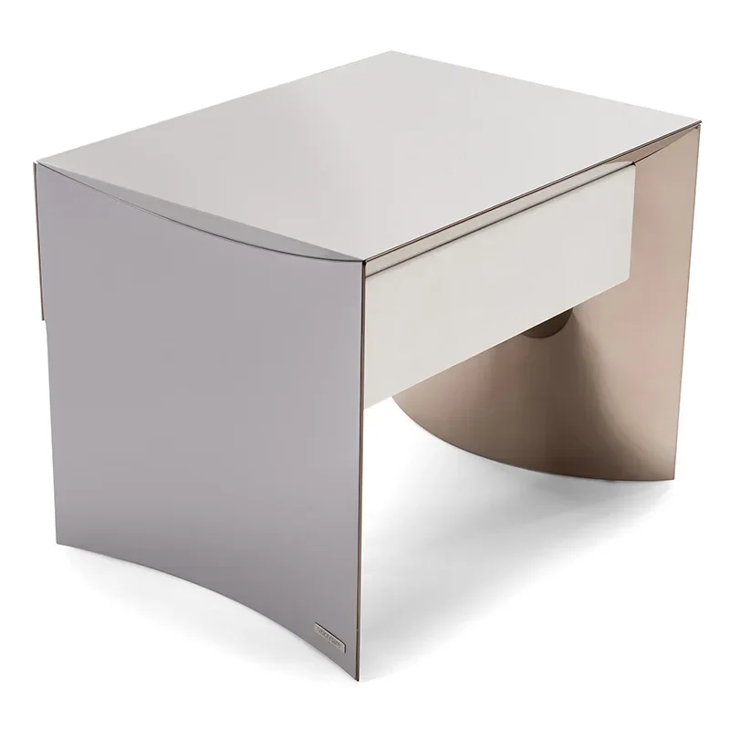 

Designer creative bedside table light luxury high art bedroom