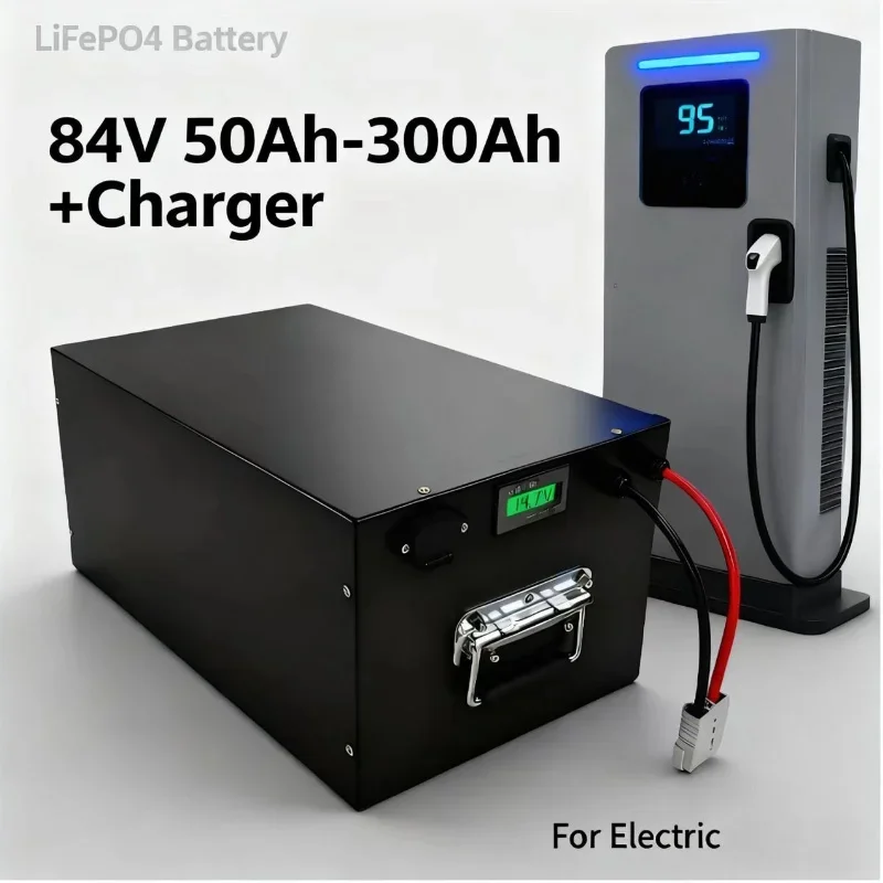 

Литиевая батарея Lifepo4 с длительным сроком службы и быстрой зарядкой 84 В BMS | Совместимость с мотоциклами и экскурсионными автомобилями EV, вместимость 50–280 Ач, 8 кВт, 12K