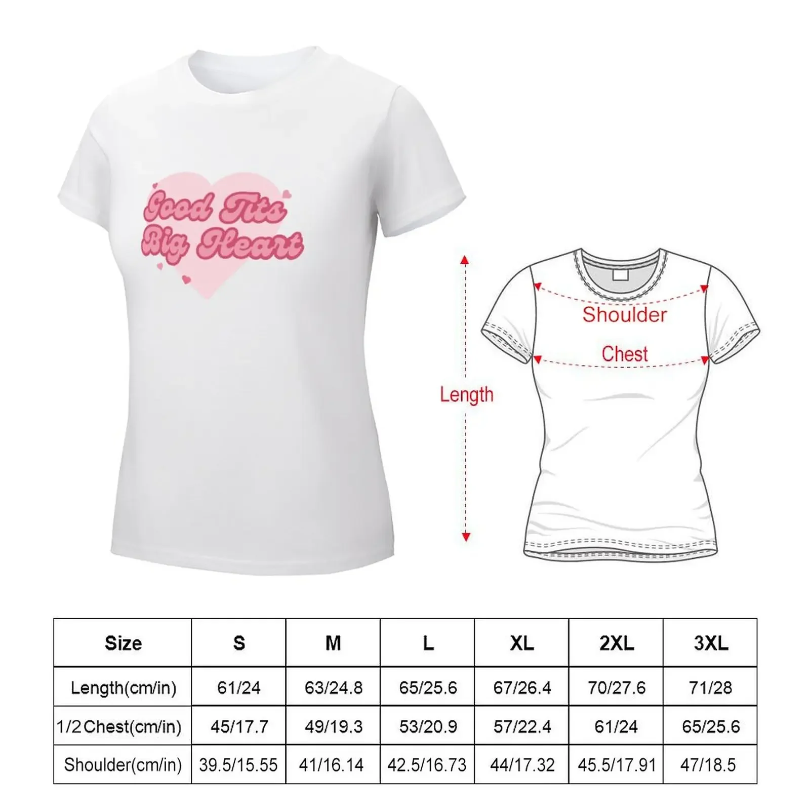 Good Tits & a Big Heart - Renee Rapp T-shirt vintage clothes korean fashion T-shirt Women