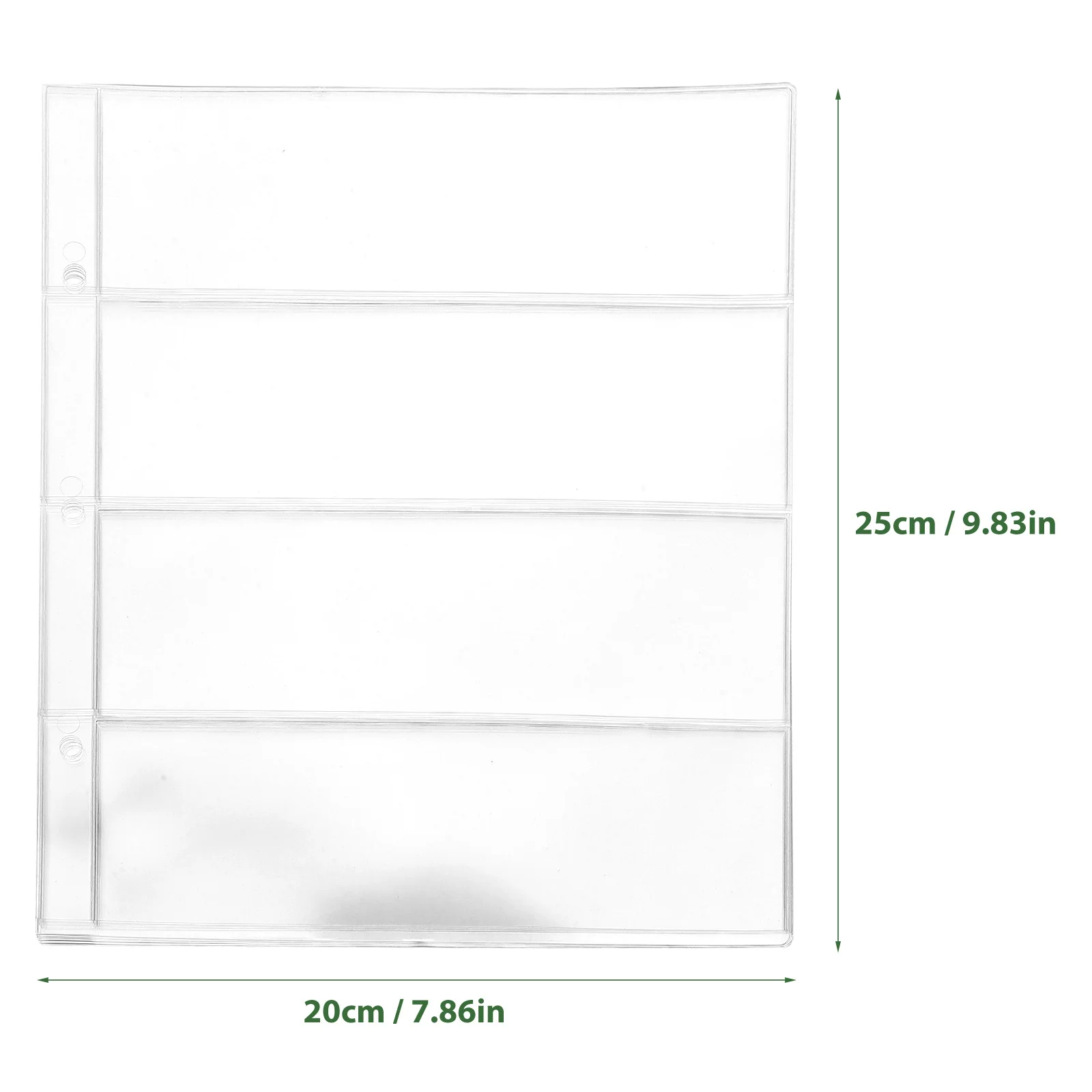 10Pcs Currency Collection Pages PVC Money Holder Album Inserts for Banknote Storage Organizer Money Hiders Page for Cash