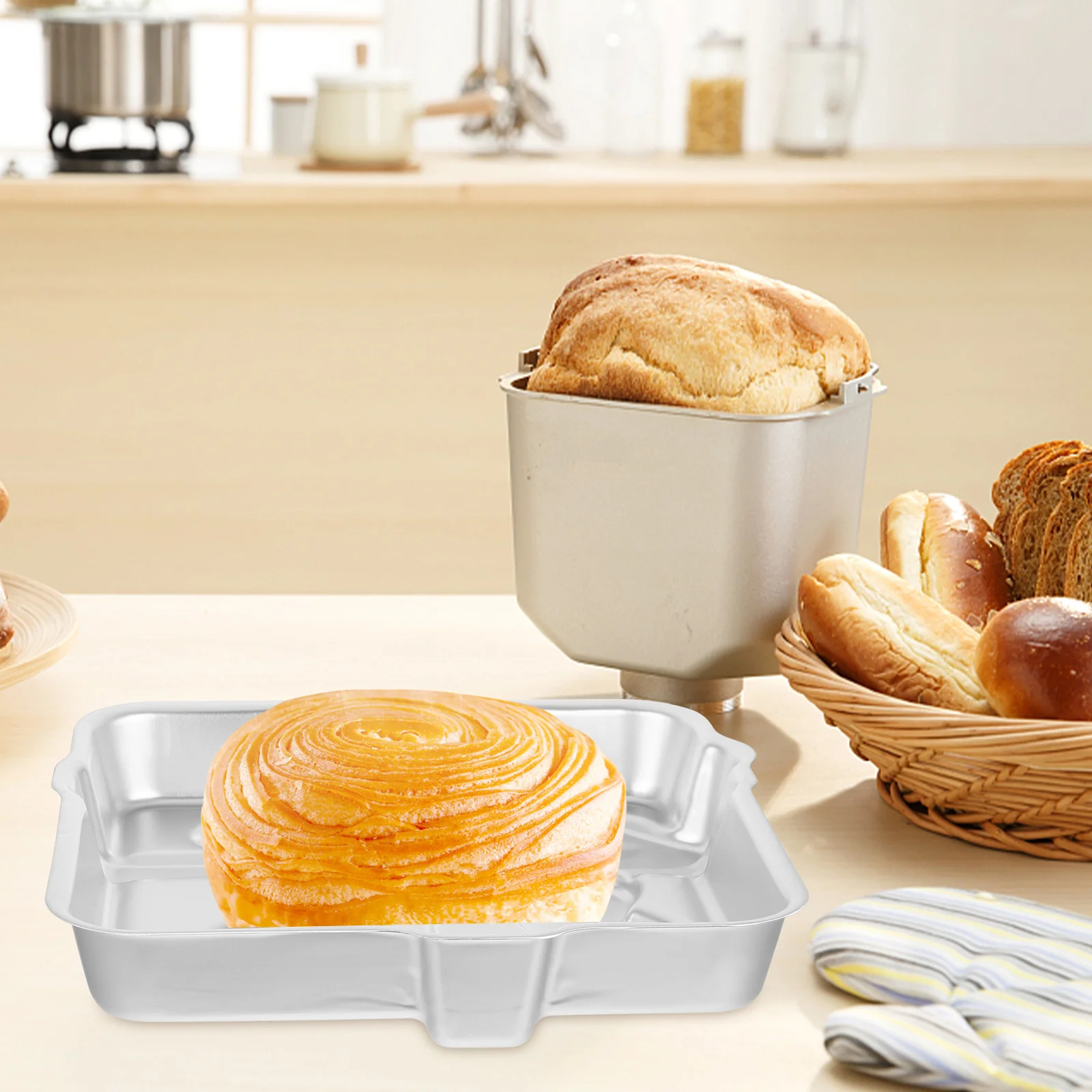 

Cake Baking Pan 3D Gift Box Shape Aluminum Alloy Mold For Birthday Cake Fast Heat Conduction Reusable Kitchen Baking Tool