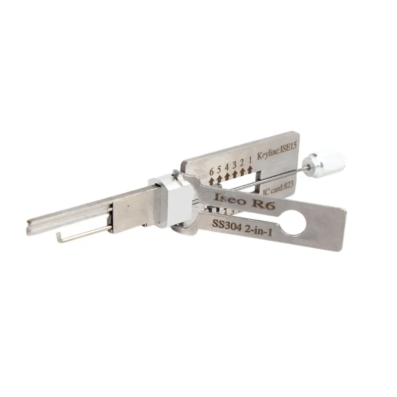 

ISEO R6 LISHI 2-в-1 инструмент, высококачественные бытовые профессиональные слесарные принадлежности, инструменты для ремонта дверного замка