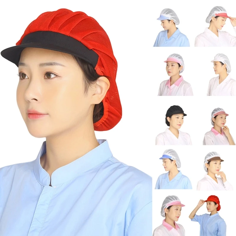 N7YF Dustproof Cook Cap Breathable for Kitchen Lightweight Polyester Easy Clean Hat