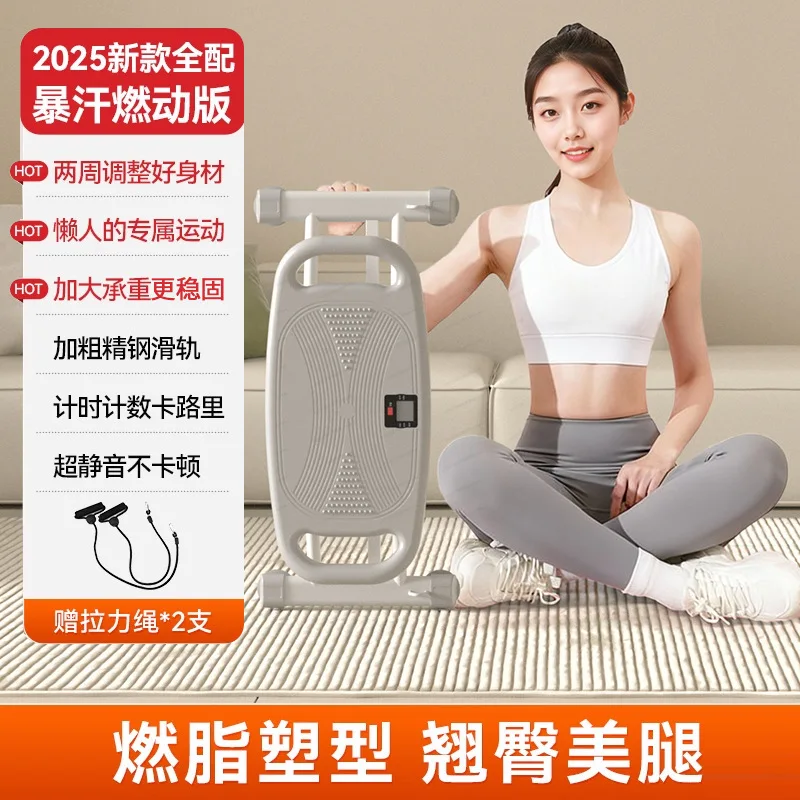 2‑in‑1 Waist Twisting & Sliding Machine Home Fitness Equipment Leg Waist Shaper Fat Burning Weight Loss Exercise Tool