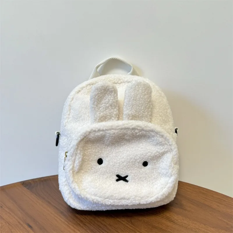 漫画ミッフィーぬいぐるみバックパック子供の高価値学生親子ランドセルかわいい刺繍デザインクリスマスギフト
