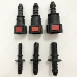 Car Fuel Line Coupler Hose Quick Connect ID6 6.3/7.89/9.49 Rubber Nylon Oil Line Pipe Adapter Disconnect Release Hose Connector