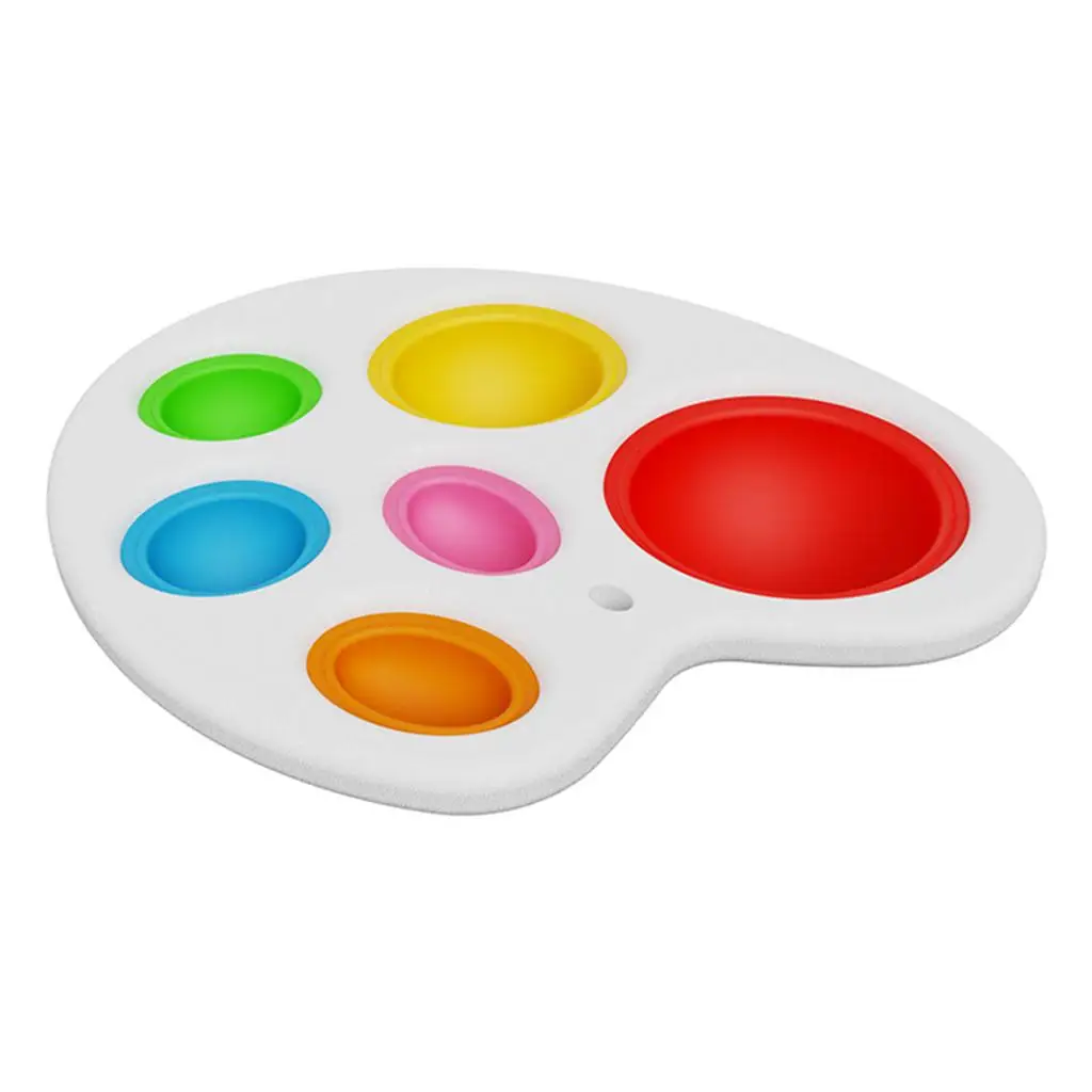 Mini Silicone Bubble Fidget Toy for Kids Boys Girls 1 2 Year Old Sensory Stress Relief Spinning Top Gyro Finger Exercise Brain