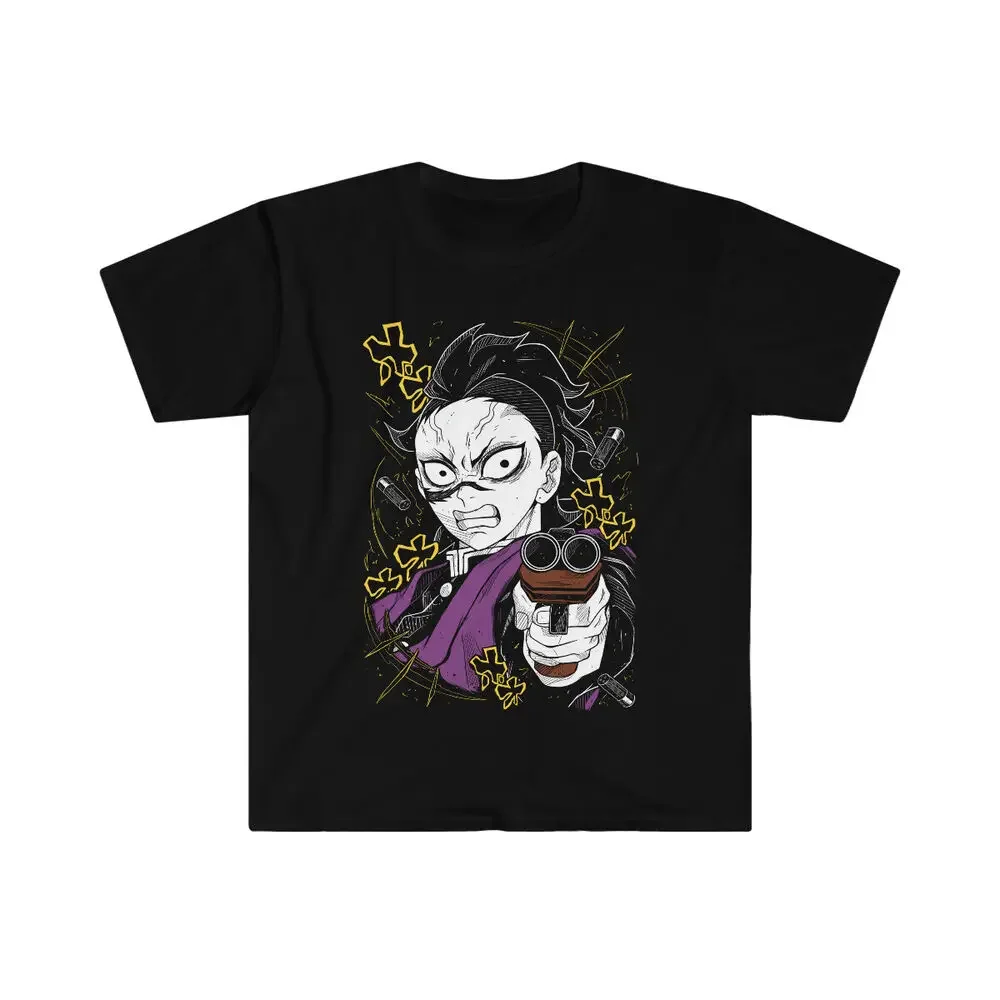 Genya Shinazugawa T-Shirt Kimetsu No Yaiba Demon Slayer Tanjiro Soft Tee