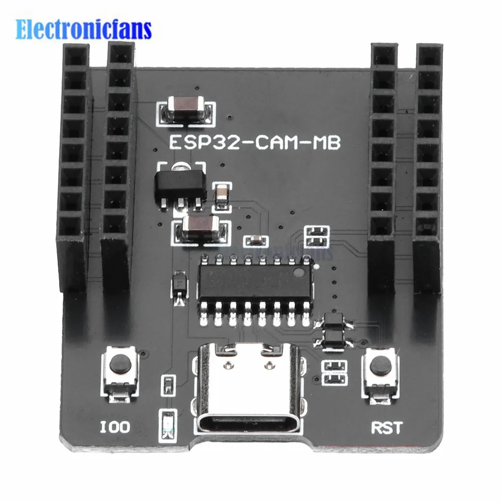 ESP32-CAM-MB Development Board Test Backboard Serial Port Burner Module with Expansion Interface CH340C Type-C Interface