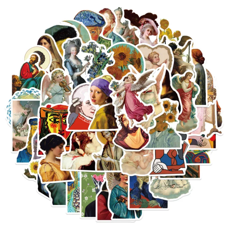 10/30/50 قطعة اللوحات الفنان الشهيرة الكتابة على الجدران لوح التزلج مقاوم للماء حقيبة السفر الهاتف المحمول الأمتعة ملصقات لطيف اللعب #2