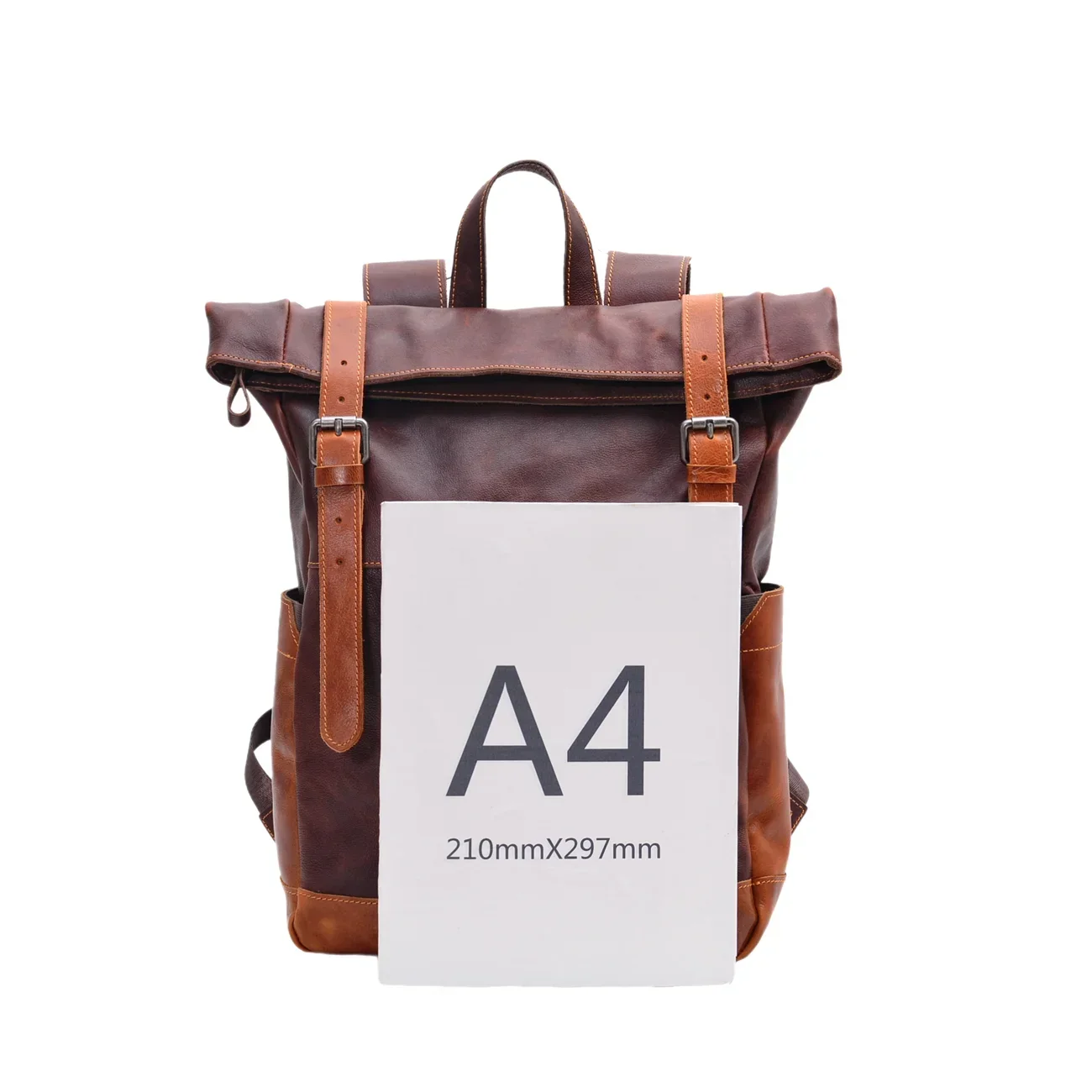 Винтажный цветной рюкзак из кожи растительного дубления, мужская сумка для компьютера, большая вместительная уличная женская дорожная сумка