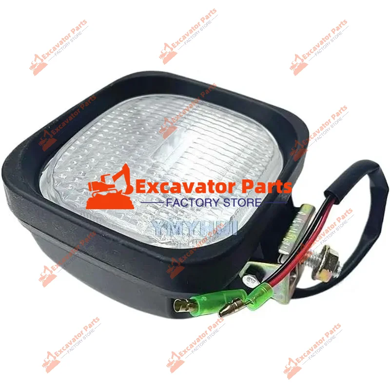 أجزاء الحفارة مصباح قبة الكابينة، مصباح أمامي ذراع كبير لـ KX، Sany، PC، Takeuchi، Ec، ZAX EX، SK، R - (24 فولت)