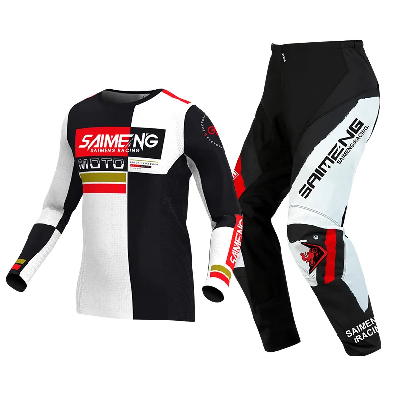 Motocross Gear Set para crianças, Dirt Bike, terno de corrida, Downhill Jersey, calças Kits, motocicleta, Off-Road, MX, BTT, meninos, meninas,