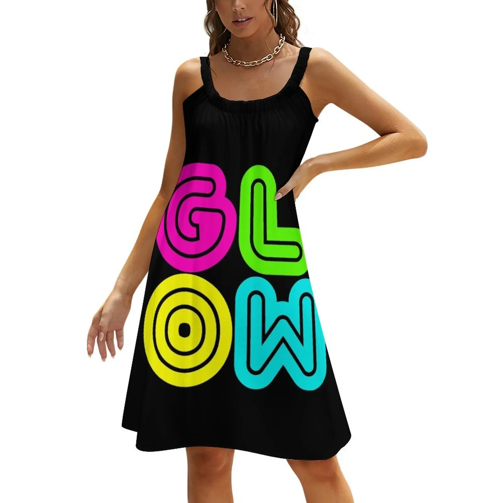 

GLOW - 80s Party Birthday design Beach Sling Skirt luxury evening dress woman for wedding Casual dresses